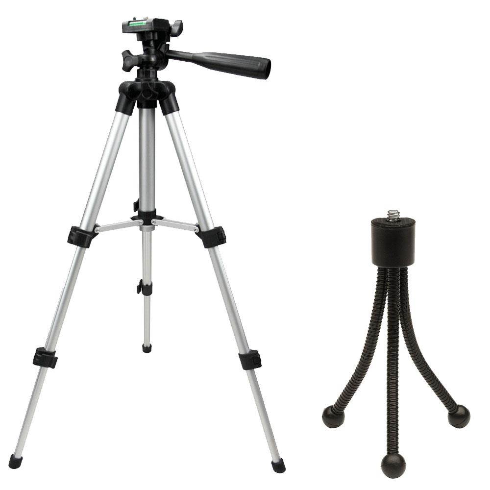 Bower SFD728C E-TTL EOS Flash for Canon + 58mm 3pc Filter Kit + Macro Kit + Wide Angle & Telephoto Lens + 32GB Memory Card  +  DSLR Backpack + Cleaning Kit + Large Tripod + Small Tripod