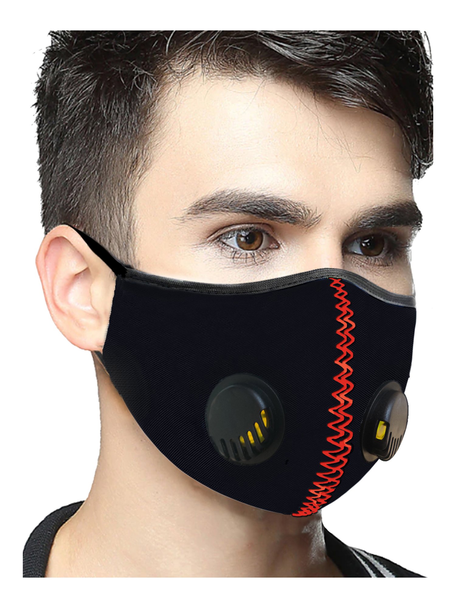 Lioncrown 3 Layered N95 Face Mask with Air Valves