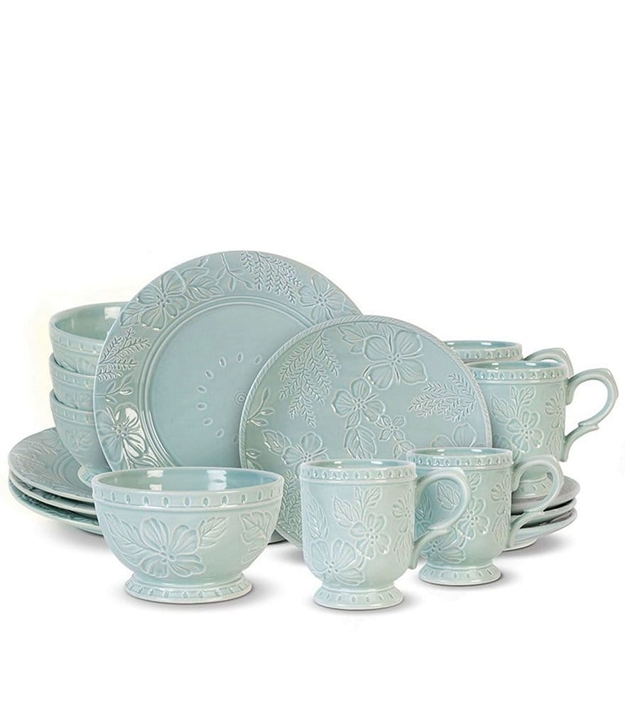 Fitz and Floyd English Garden 16-Piece Dinnerware Set