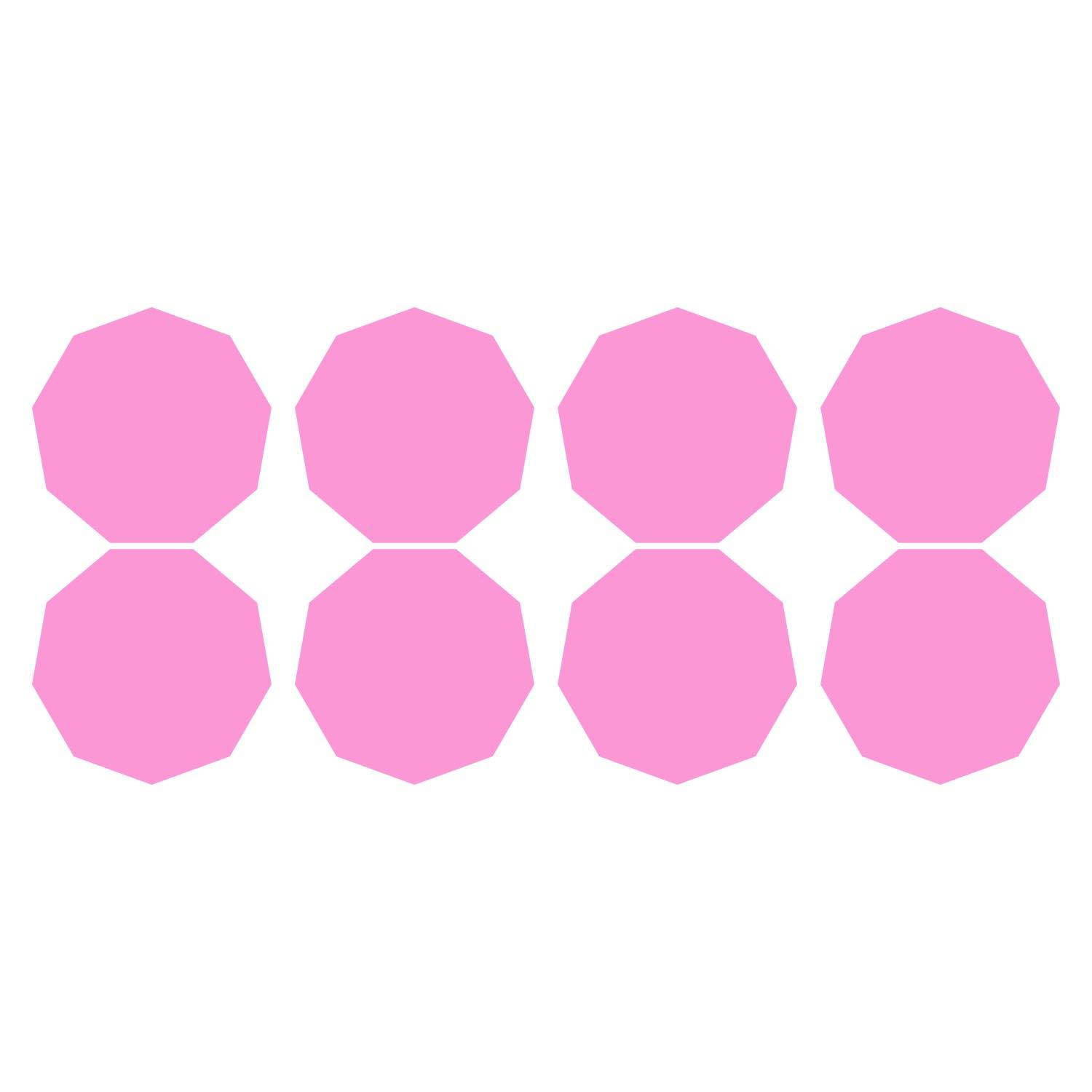 LiteMark 2 Inch Blue Nonagon Decals - Pack of 80