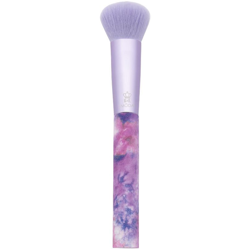 MODA Brush 5pc Peaceful Purple Tie Dye Makeup Brush Set, Includes - Blush, Domed Shadow, Crease, and Angle Eyeliner Brushes