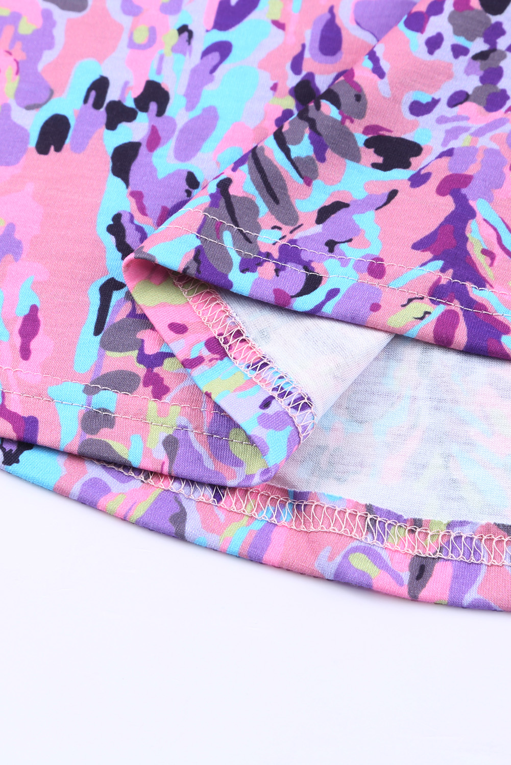 Multicolor Abstract Print Boho Sleeveless Halter Top