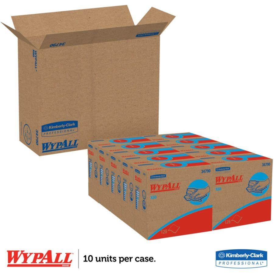 WypAll* X60 Wipers Nylon 9 1/8 x 16 7/8 126/Box 10 Boxes/Carton 34790CT