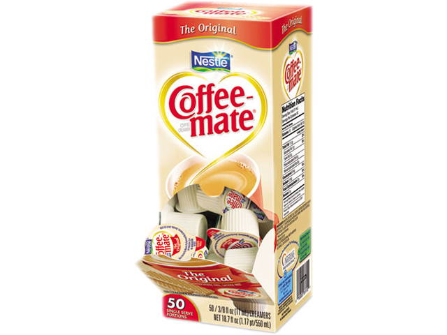 Liquid Coffee Creamer, Original, 0.38 oz Mini Cups, 50/Box 35110BX