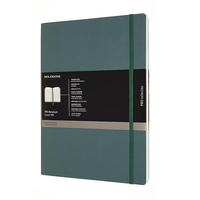 Moleskine MSKN PRO Notebook, XXL (8.5x11), Forest Green 620893