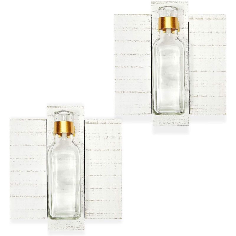 Easter 9.0" Bunny & Carrot Bubble Jars St/2 Easter  -  Decorative Jars