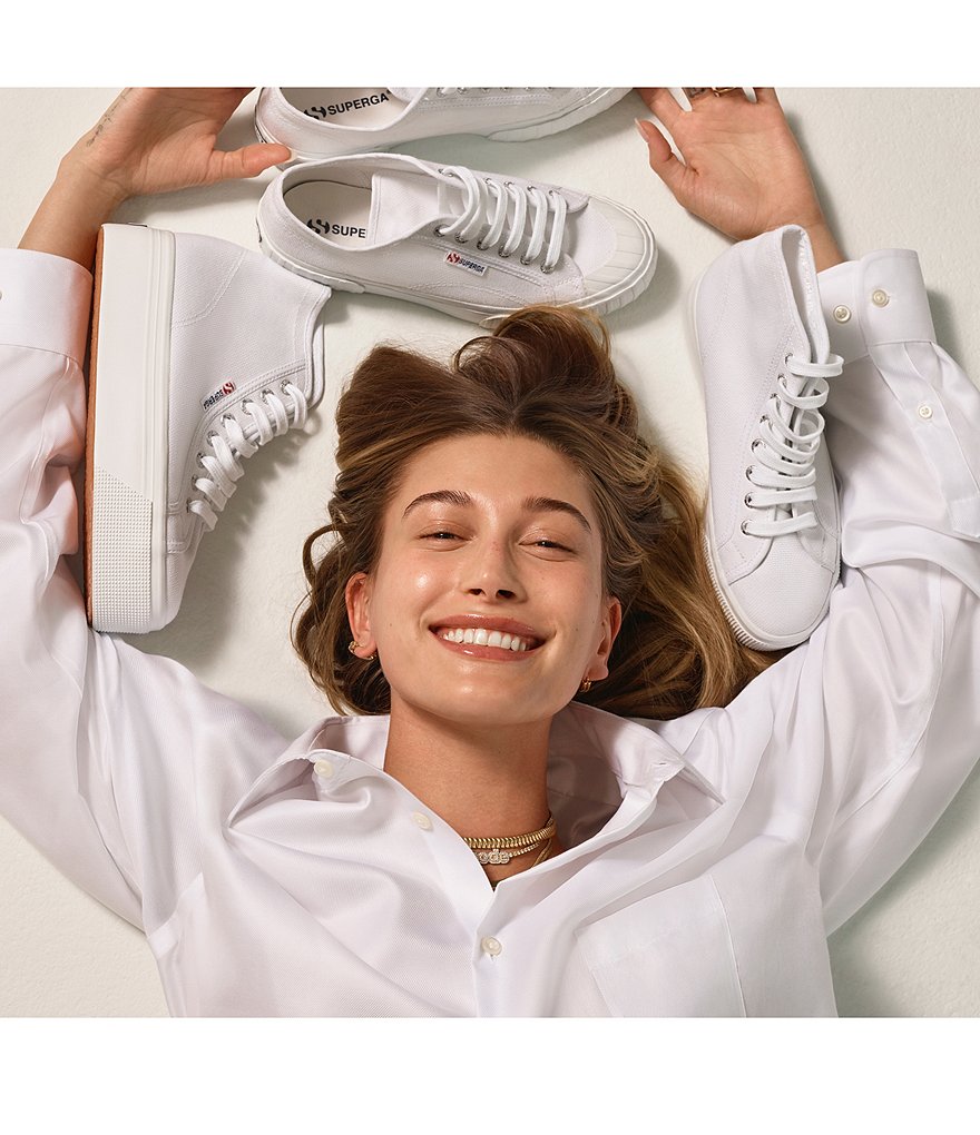 Superga Women's 2705 Canvas High Top Flatform Lace-Up Sneakers