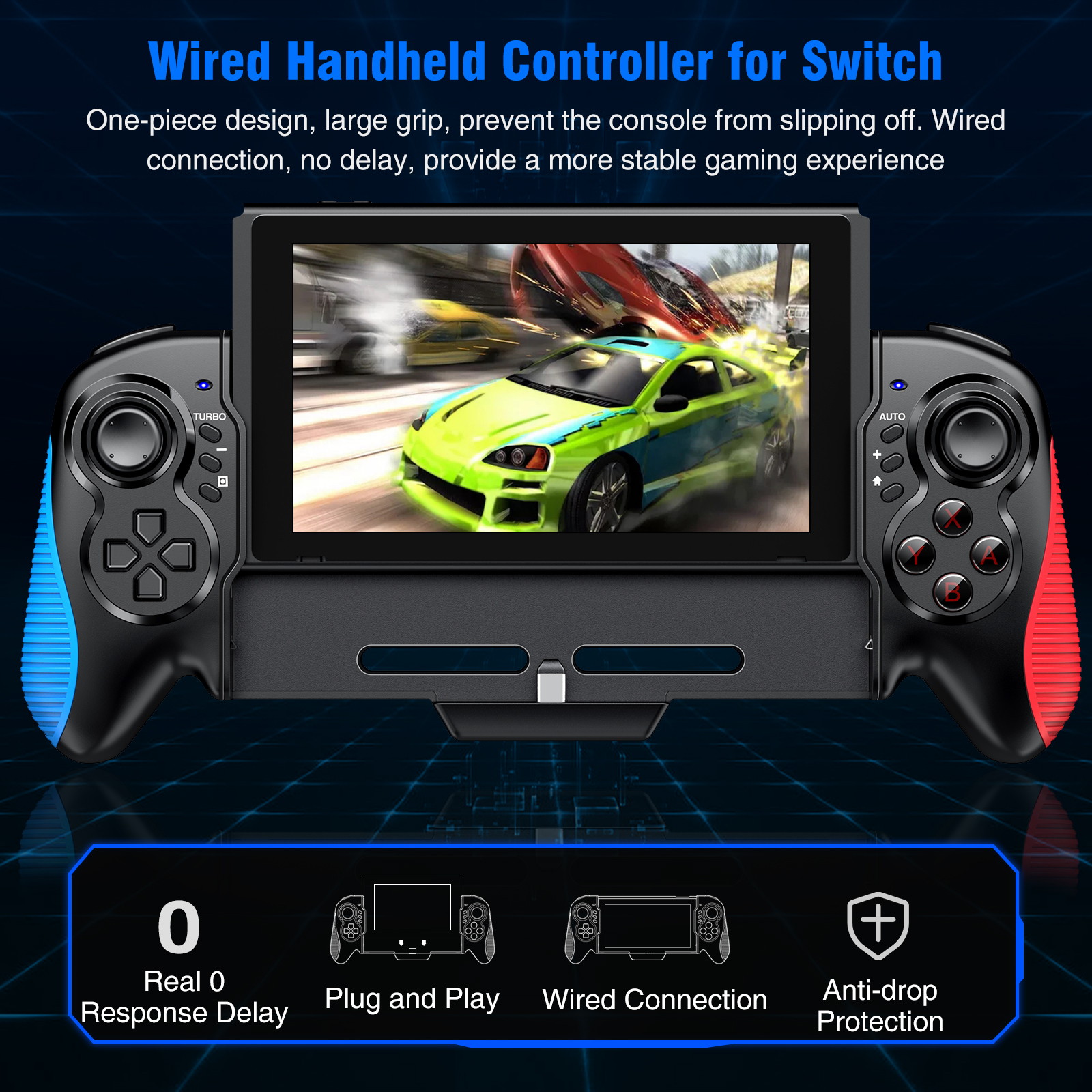 Wireless Controller for Nintendo Switch, BEBONCOOL Pro Controller for Nintendo Switch with Comfortable & Ergonomic Grip, Supports Motion Control and Double Motor Vibration