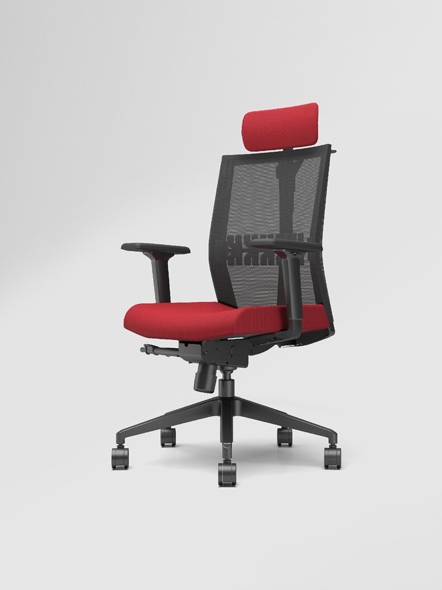 Godrej Interio Aero Red & Black Nylon High Back Chair