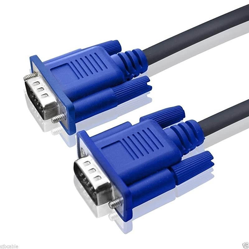 HD15 15Pin VGA Male to Male VGA 30FT 9M Cable For TV Computer Monitor Blue For TV Computer Monitor Extension 30feet Cable