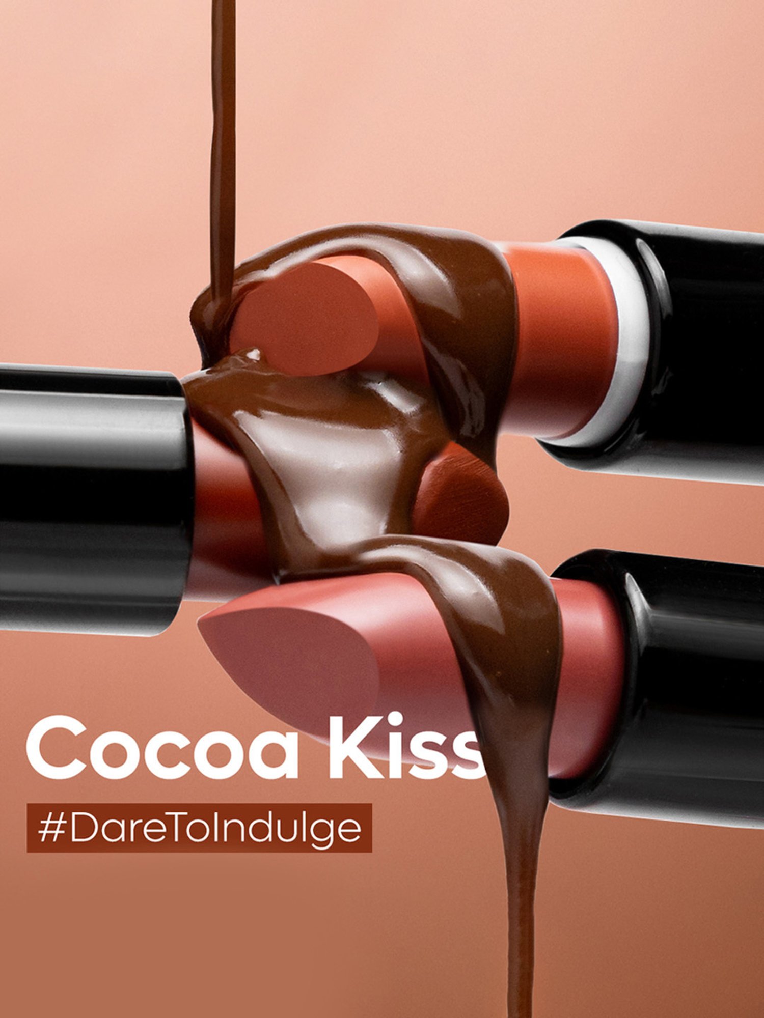 mCaffeine Cocoa Kiss Creamy Matte Lipstick Rose Martini - 4.2 gm