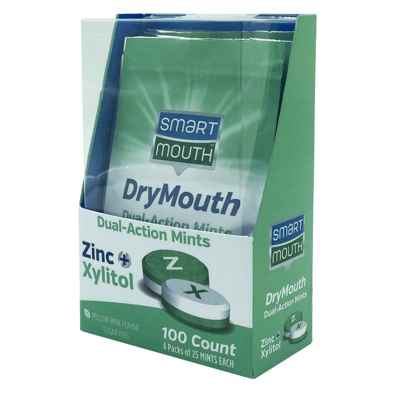 SmartMouth Dry Mouth Action Dry Mouth Relief Mints - 100ct