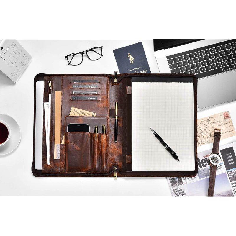 Life Noble Notes Bound On Side Stitched Notebooks: 5 in x 7 in. (Orange Cover, Gridded Pages)