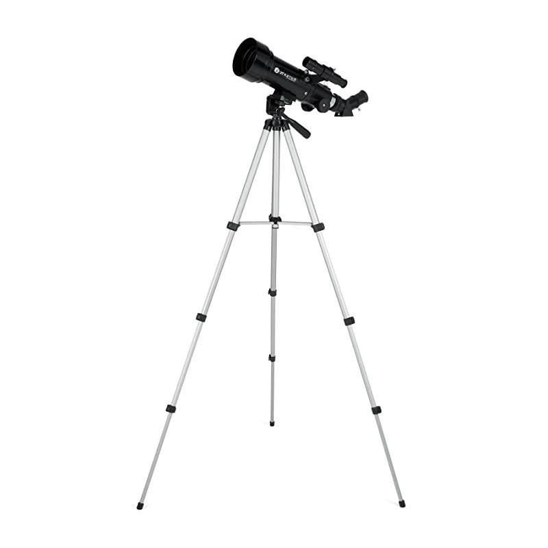 Z70 Portable Refractor w Tripod Phone Adapter Carry Bag Black