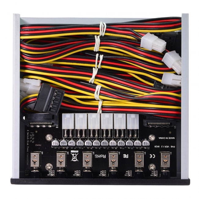 CY 6 Hard Disk Control System Intelligent Control Management System HDD SSD Power Switch with 5.25 CD-ROM Bay PW-020
