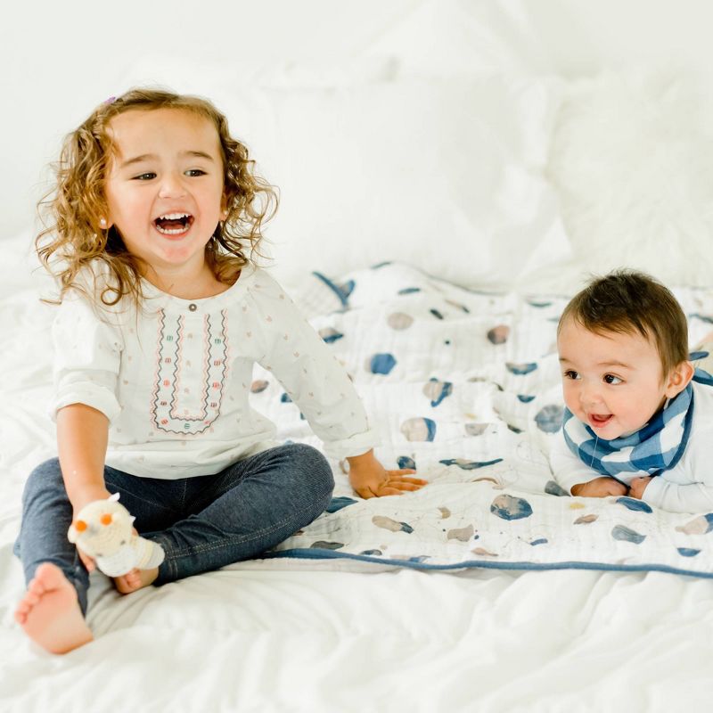 Little Unicorn 4-Layer Cotton Muslin Quilt - Planetary