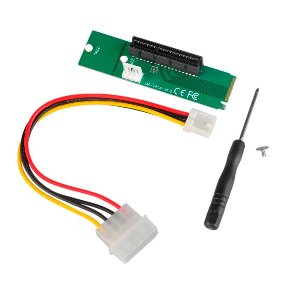 1Pcs m2 adapter m2 pcie M.2 NGFF SSD Male to PCI-e Express 4X Female m2 to pci-e Converter Adapter Card m.2 riser for BTC miner