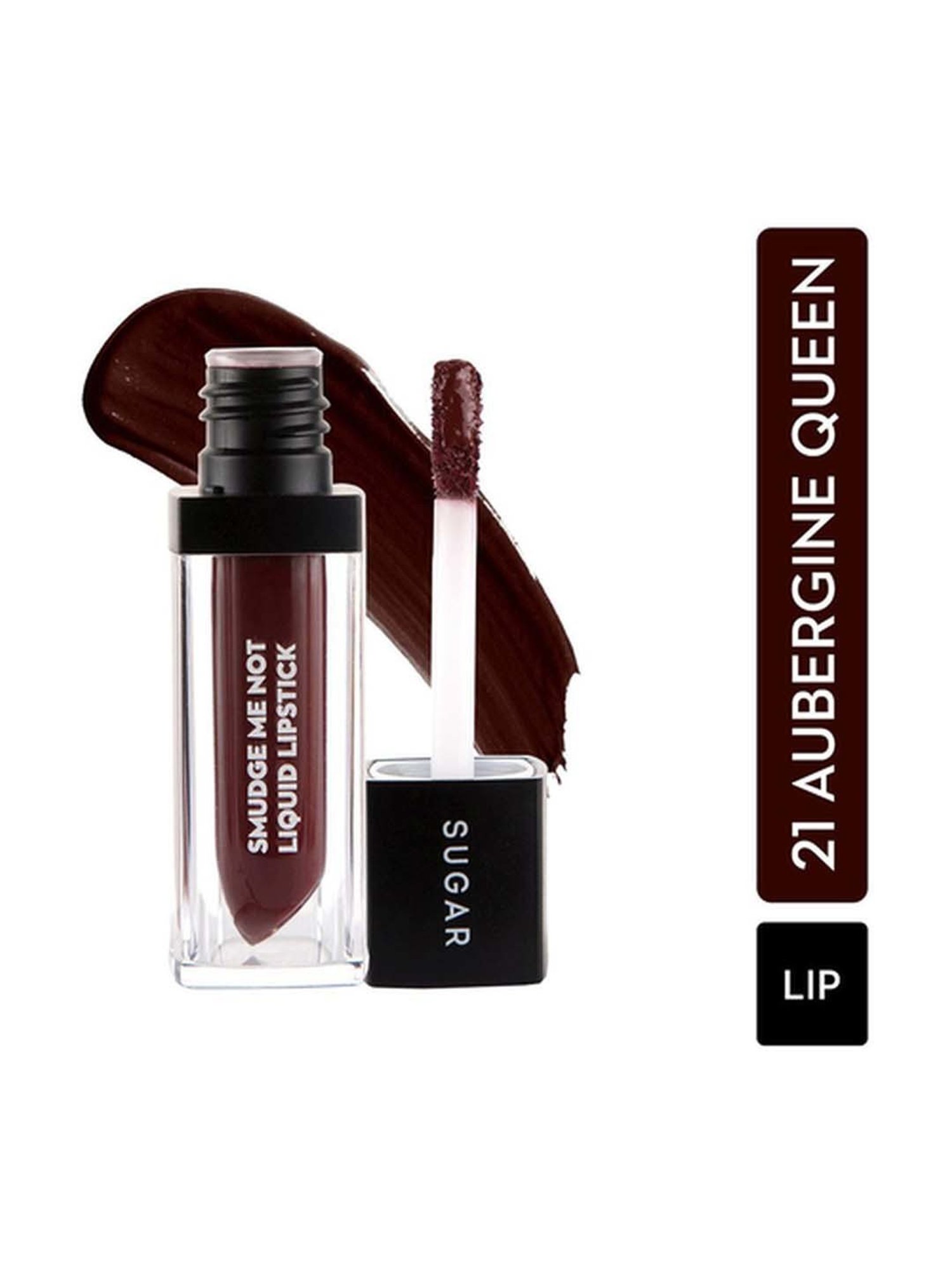 Sugar Cosmetics Smudge Me Not Liquid Lipstick 21 Aubergine Queen - 4.5 gm