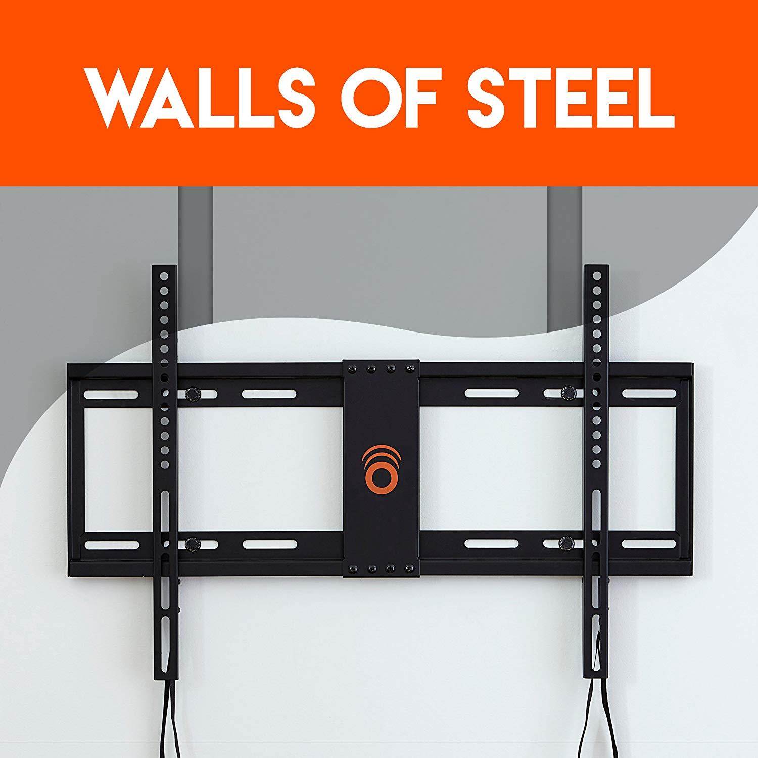 Steel Stud TV Mounting Kit Tilt & Low Profile TV Mounts - Includes 4 Snaptoggle Anchors, Steel Drill Bit TV Mounting Hardware