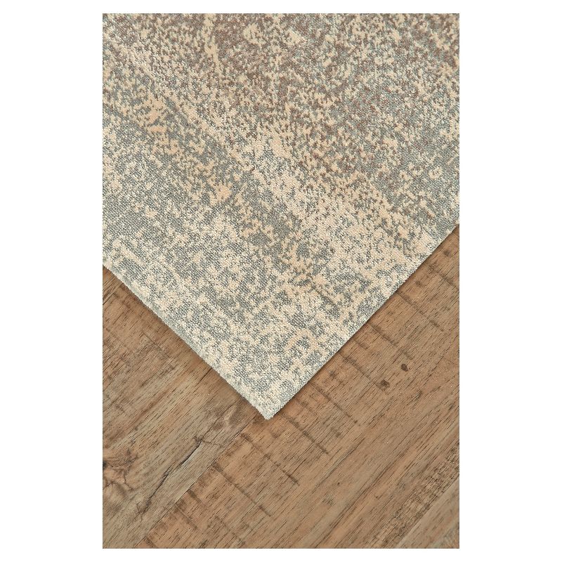 7'4"X10'3" Geometric Woven Area Rug Smoke - Weave & Wander
