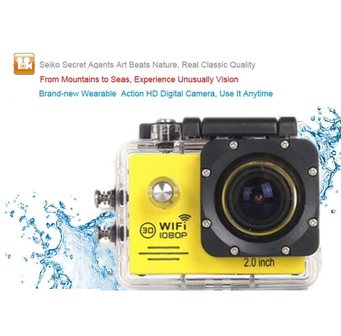 Sj7000 Waterproof Action Sports Wireles Wifi Hd 1080p 2.0 Inch Remote Camera 170&deg; Wide Angle Lens