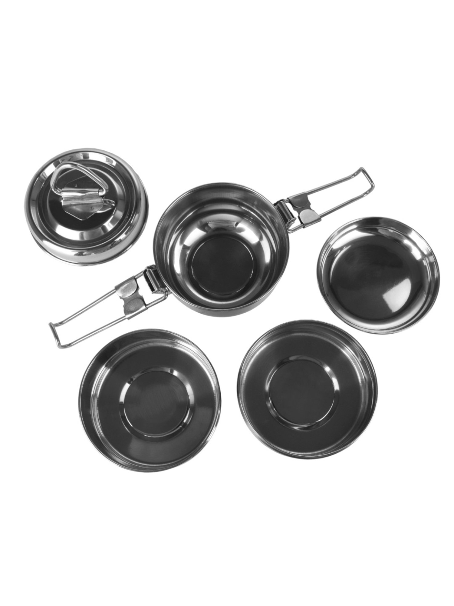 Borosil Grey Stainless Steel Lunch Box - Set of 4