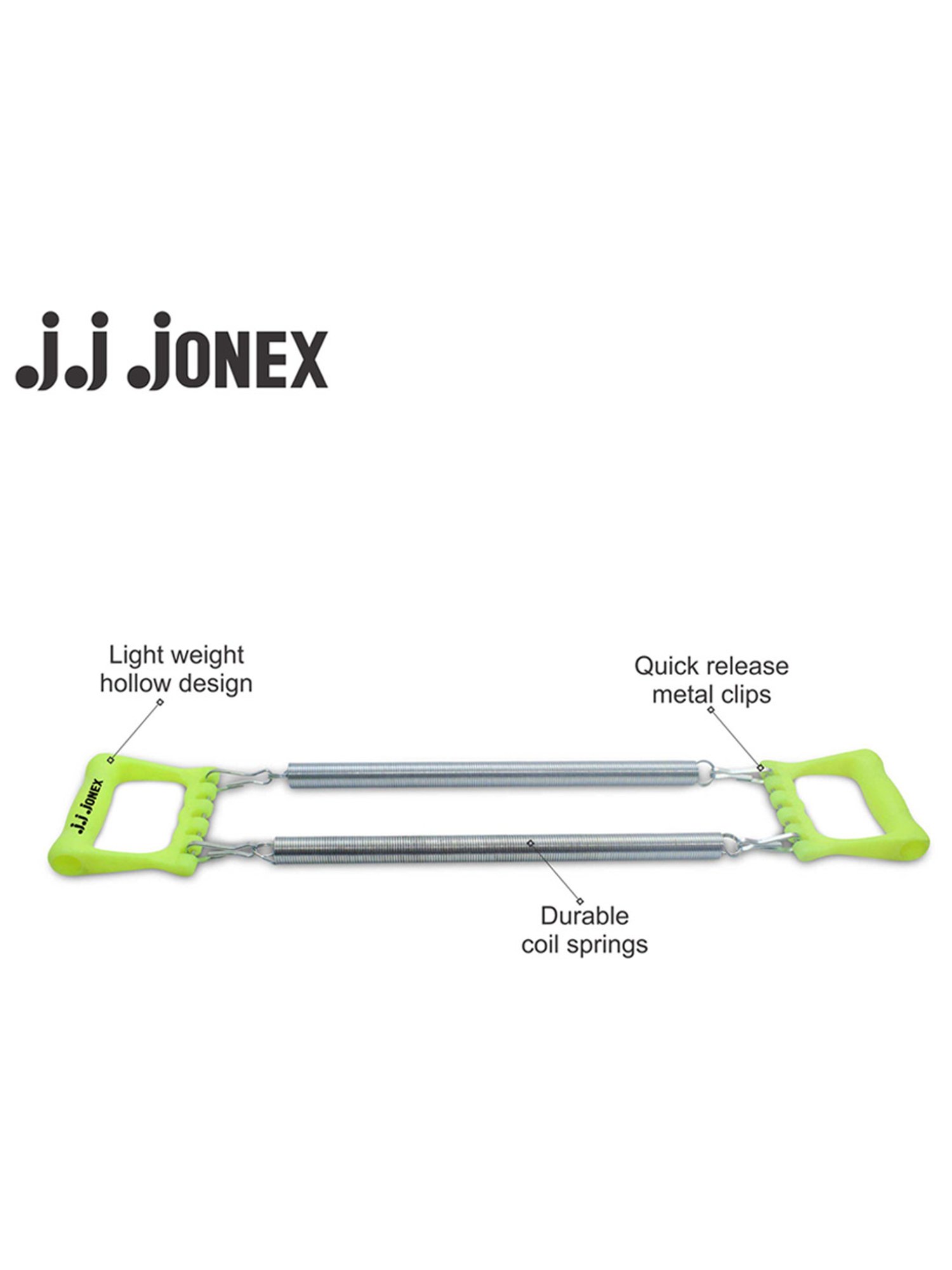 JJ Jonex Professional Gym Exercise Chest Pull Expander Fitness Puller 2 Spring (Green)