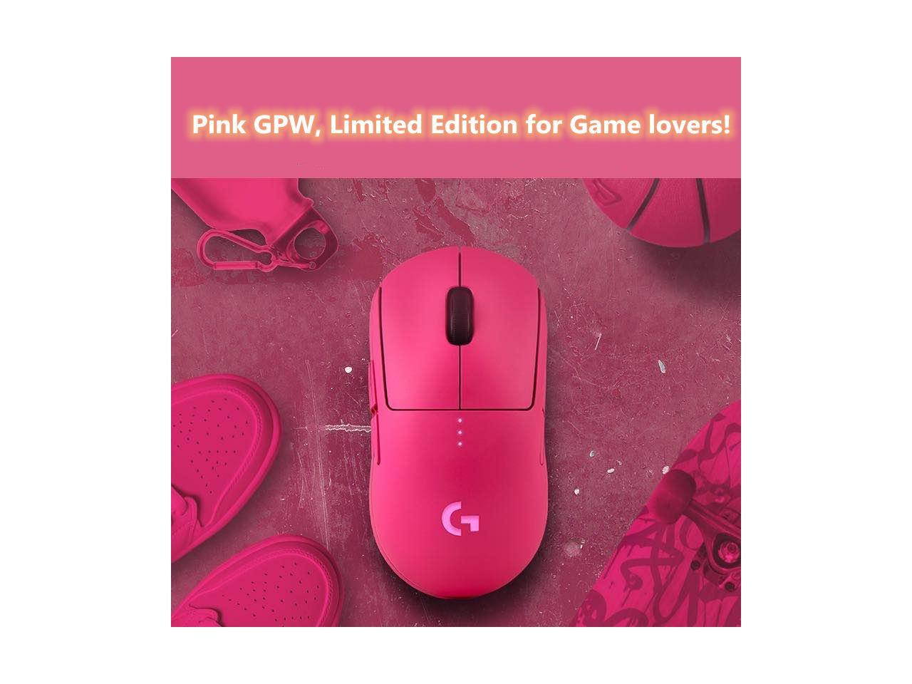 Logitech G Pro Wireless Gaming Mouse,With Esports Grade Performance LIGHTSPEED Wireless HERO 16K Sensor, Pink(limited edition)