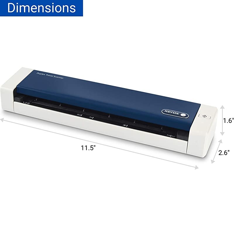 XTS-D Duplex Travel Scanner for PC and Mac, USB Powered Travel Scanner