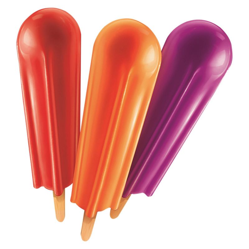 Popsicle Sugar Free Orange Cherry and Grape Frozen Pops - 32ct