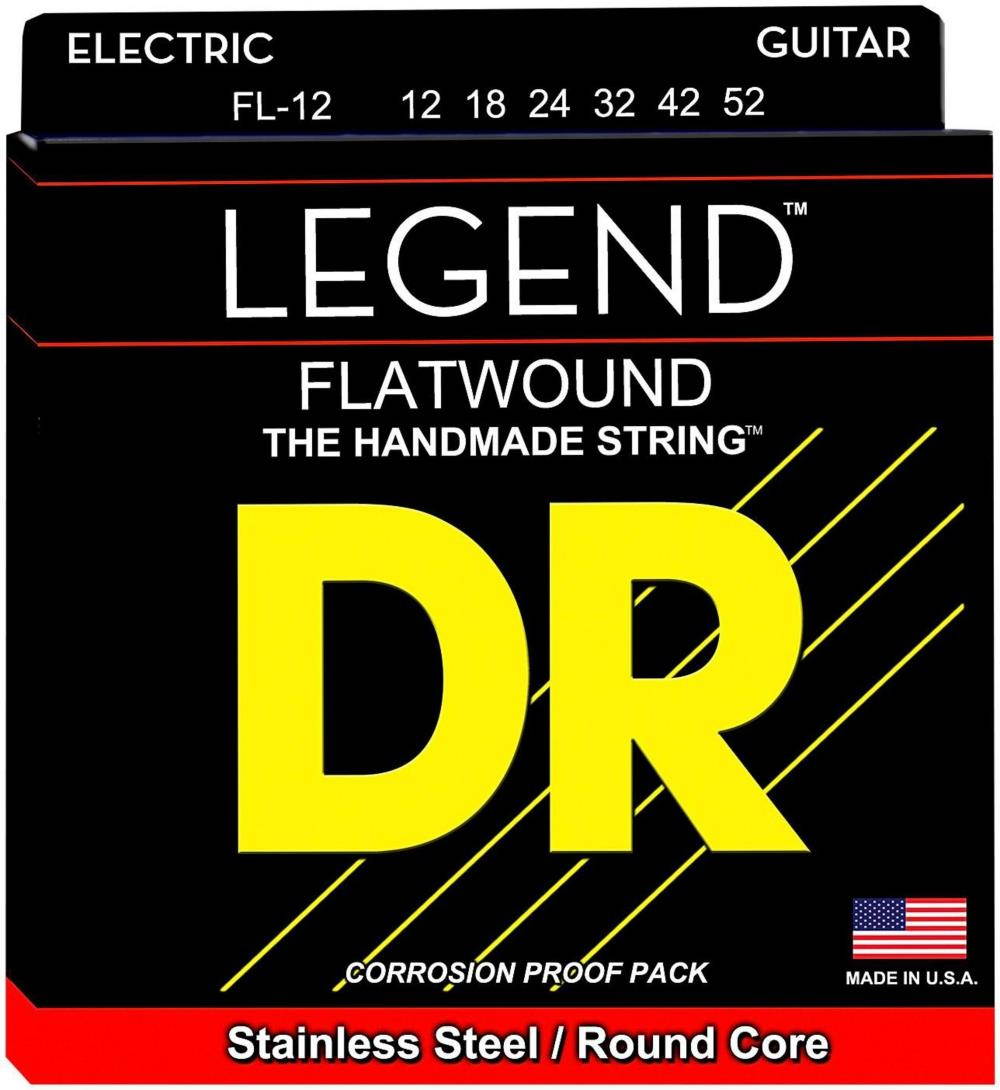 DR Legend Polished Flatwound - Lite - Electric Guitar Strings