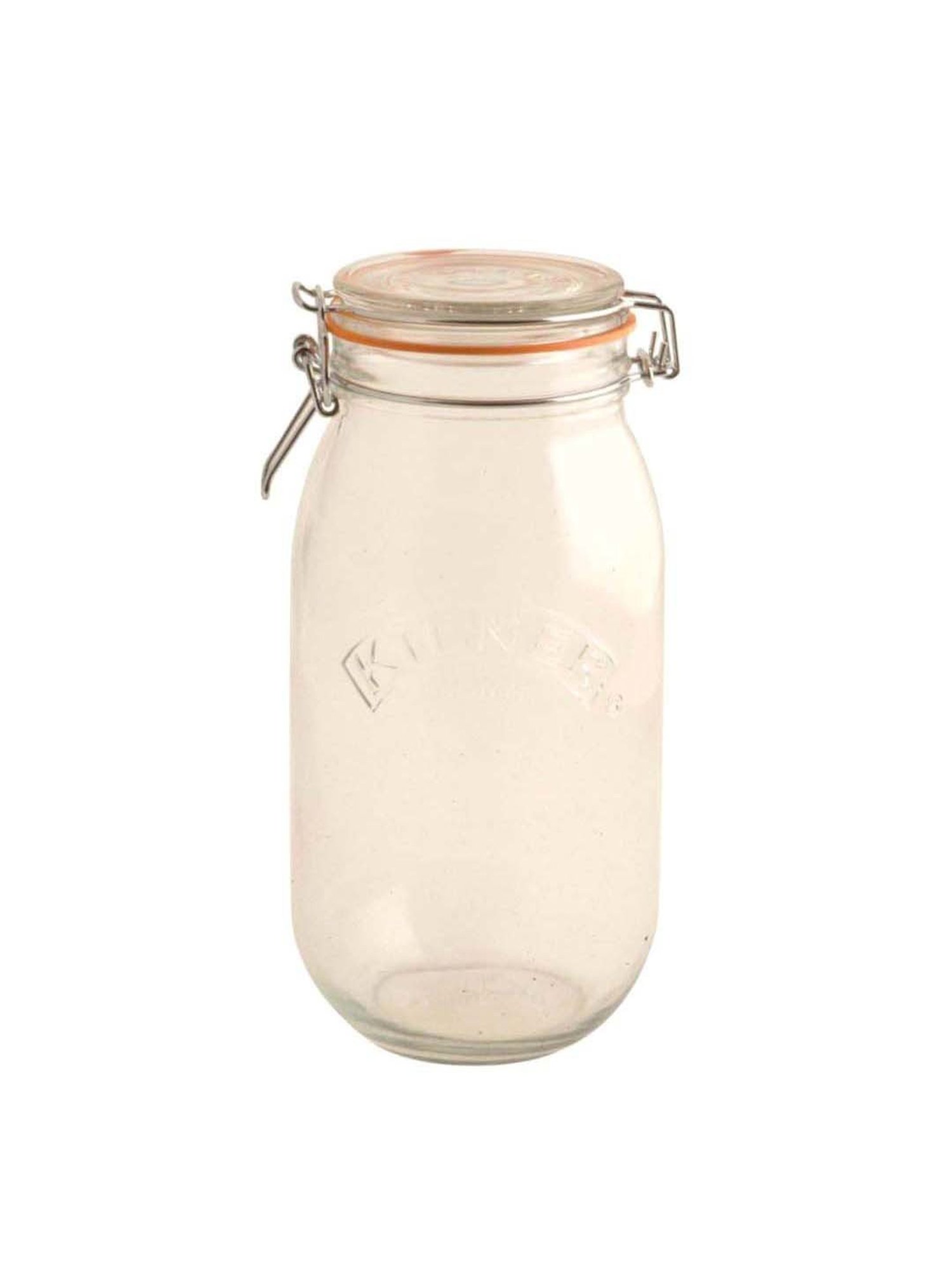 Kilner Transparent Glass Clip Top Round Jar (2 L)