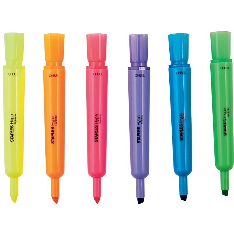 Integra Desk Highlighter Chisel Tip 12/PK Fluorescent Yellow 30004