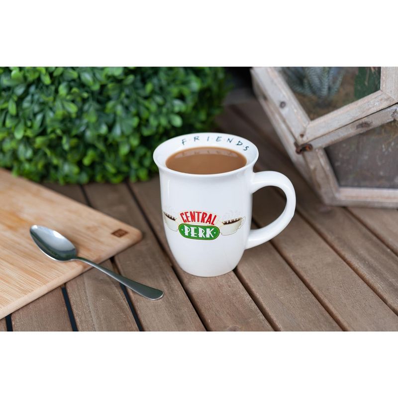 Silver Buffalo Friends Central Perk Flared Rim Collectible Ceramic Coffee Mug | Holds 16 Ounces