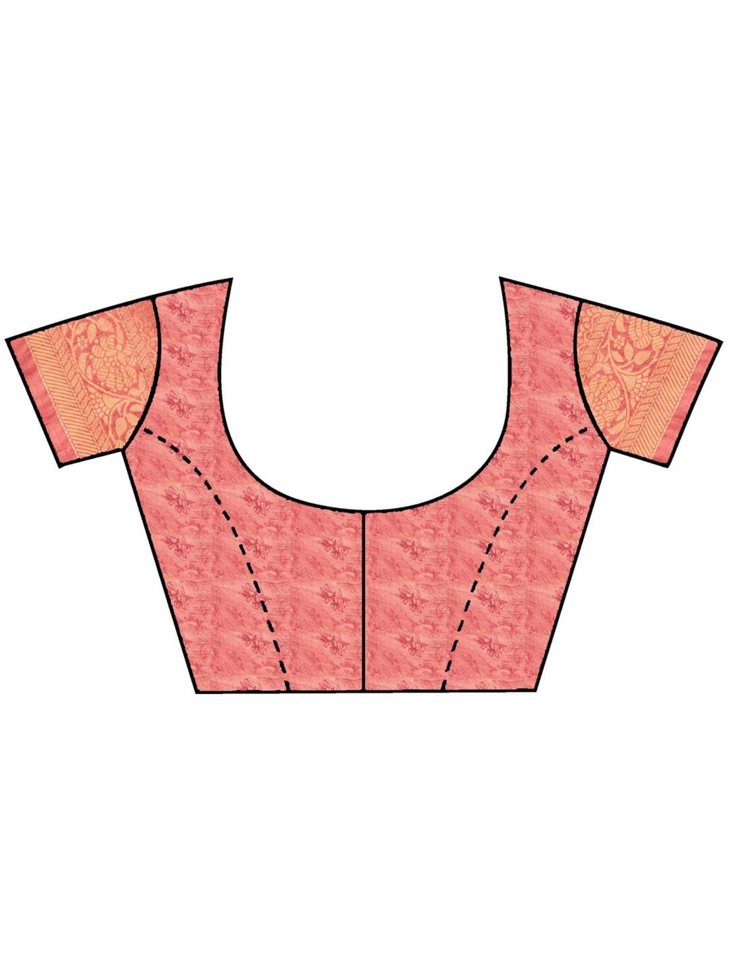 Saree Mall Pink Silk Woven Saree With Unstitched Blouse