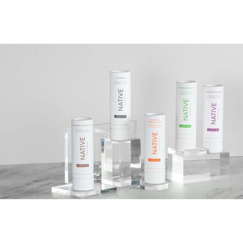 Native Plastic Free Citrus & Herbal Musk Deodorant for Men - 2.65oz