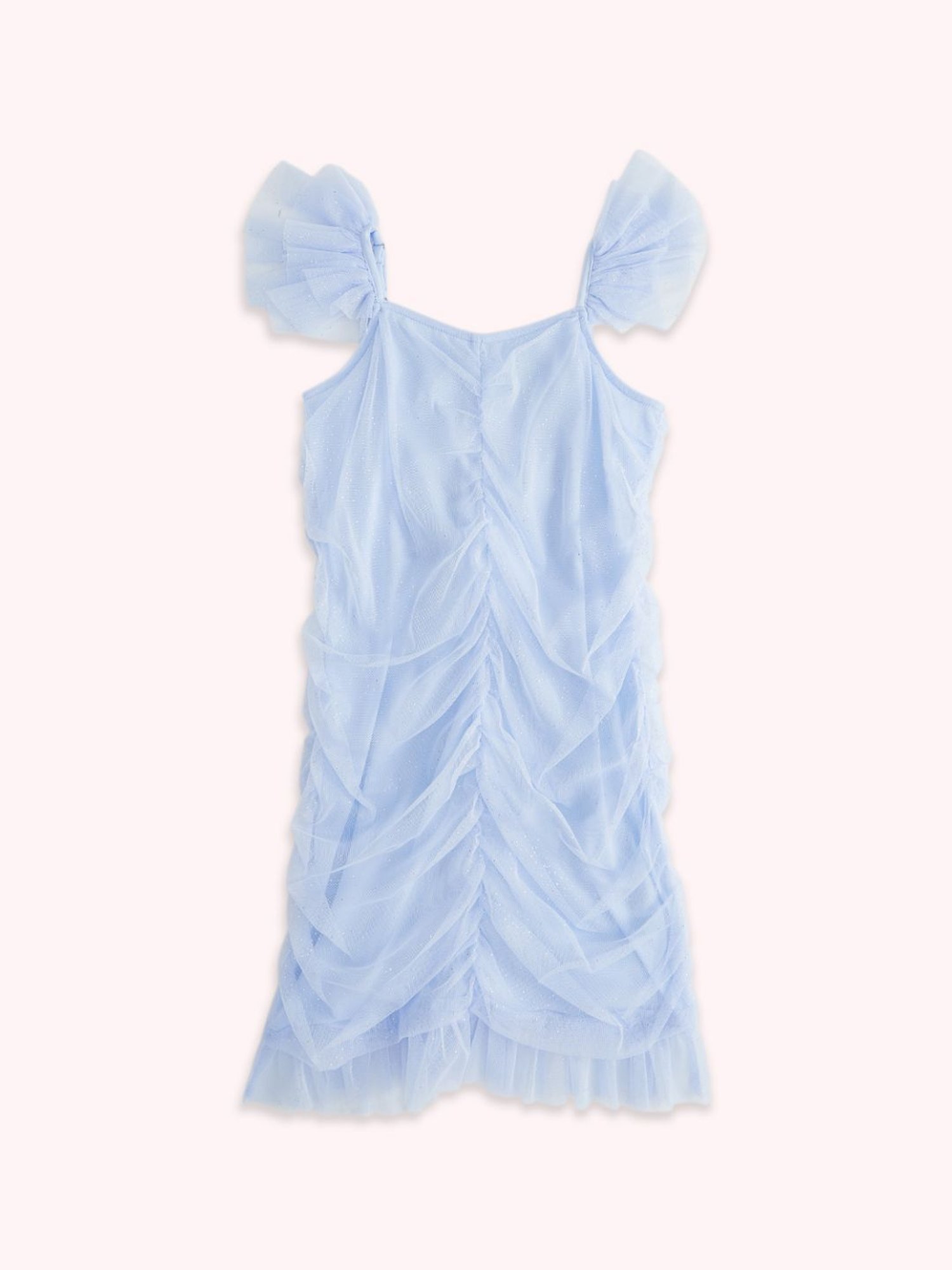 Pantaloons Junior Powder Blue Cotton Regular Fit Dress