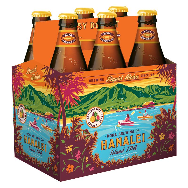 Kona Hanalei Island-Style IPA Beer - 6pk/12 fl oz Bottles