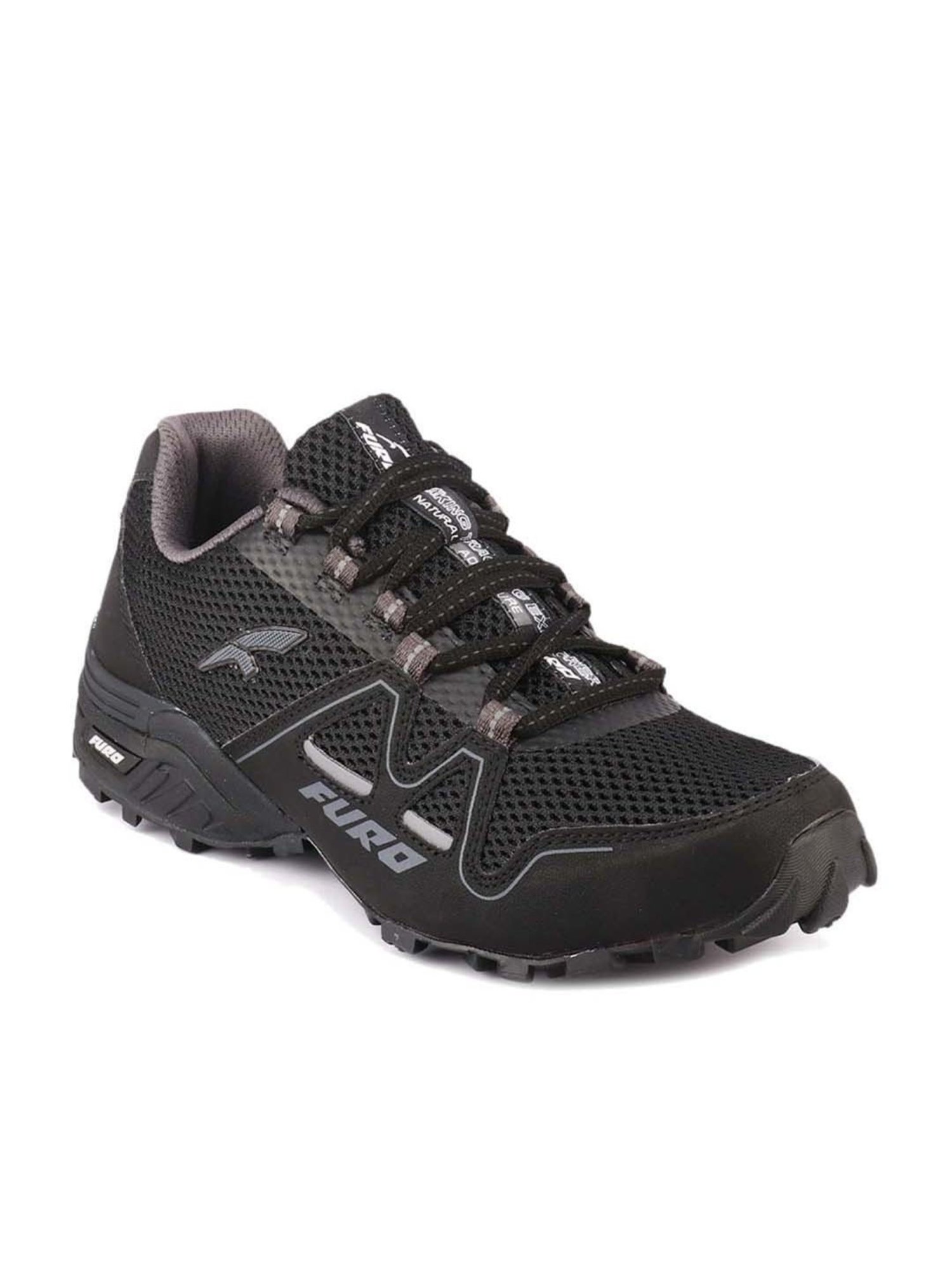 Furo by Red Chief Men's Black Outdoor Shoes