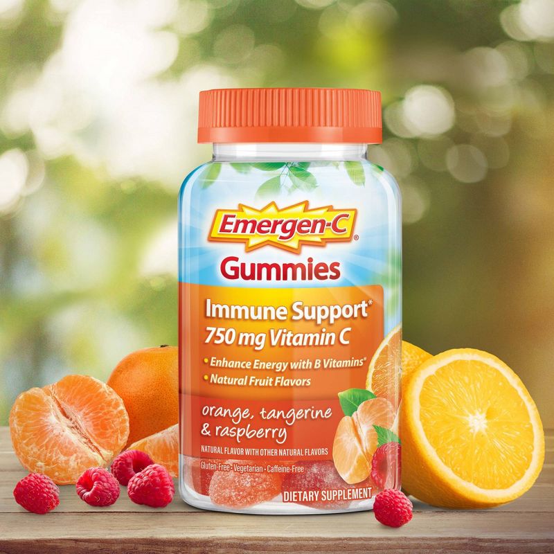 Emergen-C Immune Support Gummies - Orange, Tangerine & Raspberry - 45ct