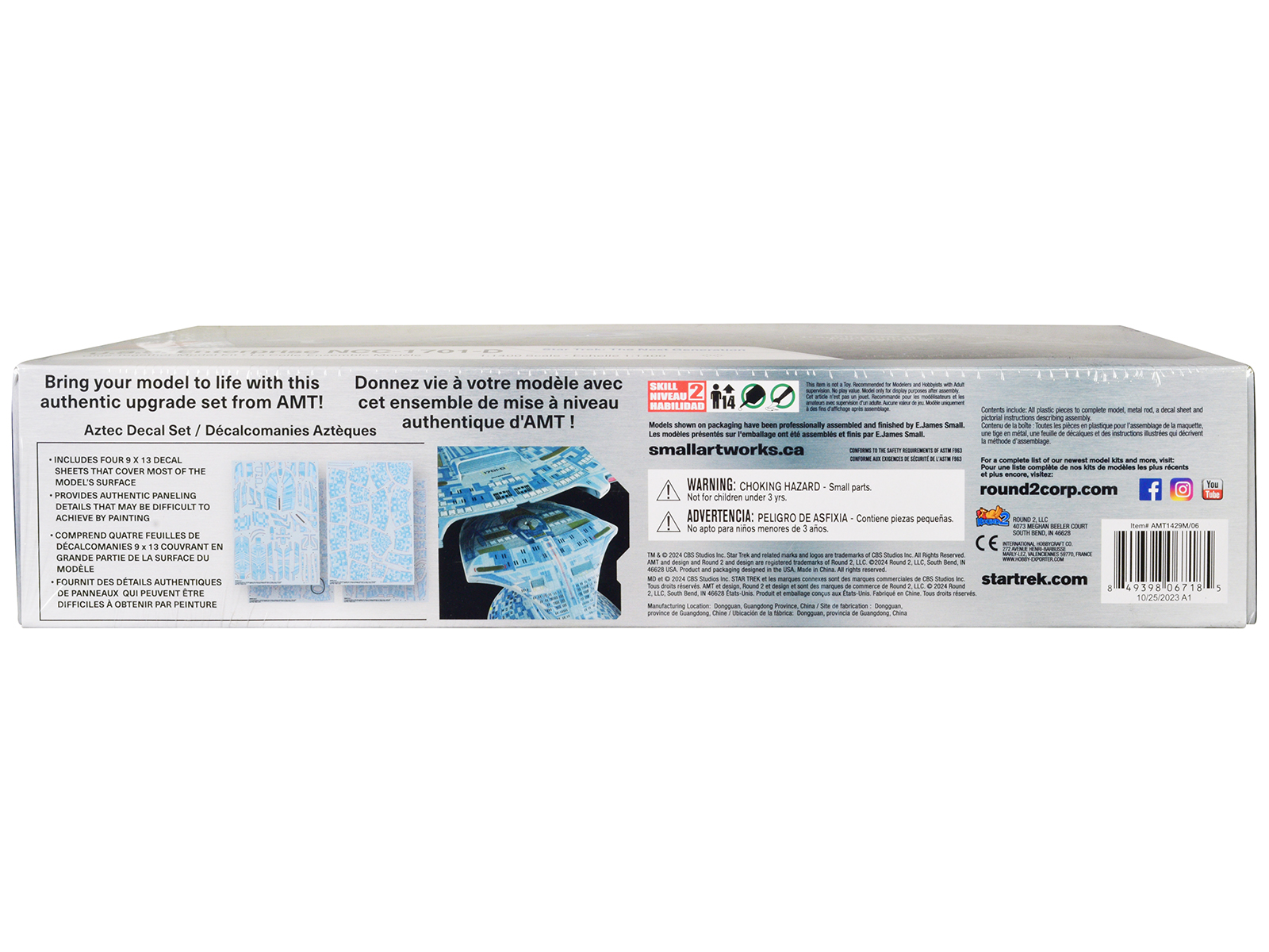 Skill 2 Model Kit U.S.S. Enterprise NCC-1701 Refit Starship "Star Trek" 1/537 Scale Model by AMT