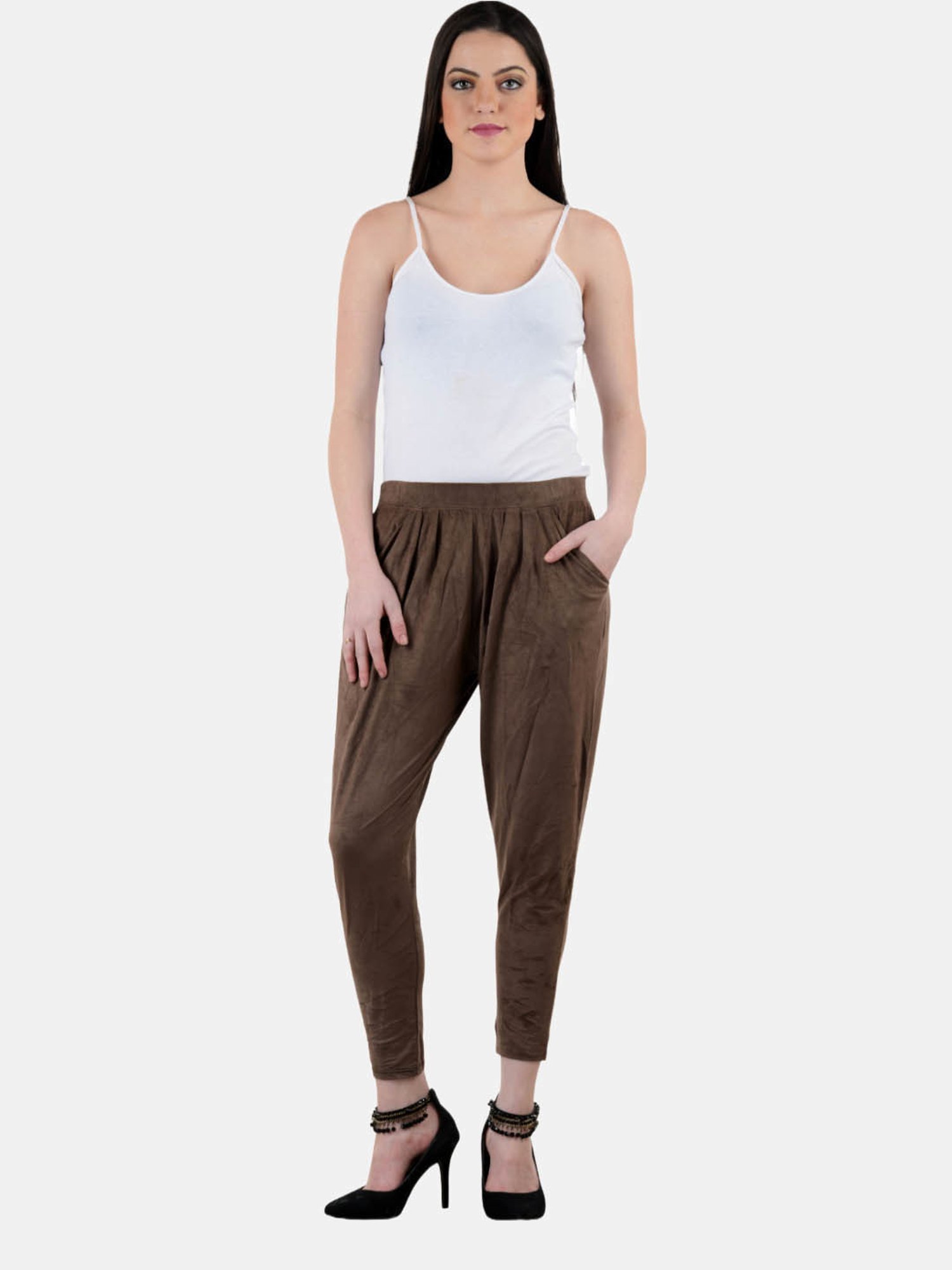 NEXT2SKIN Brown Regular Fit Trousers