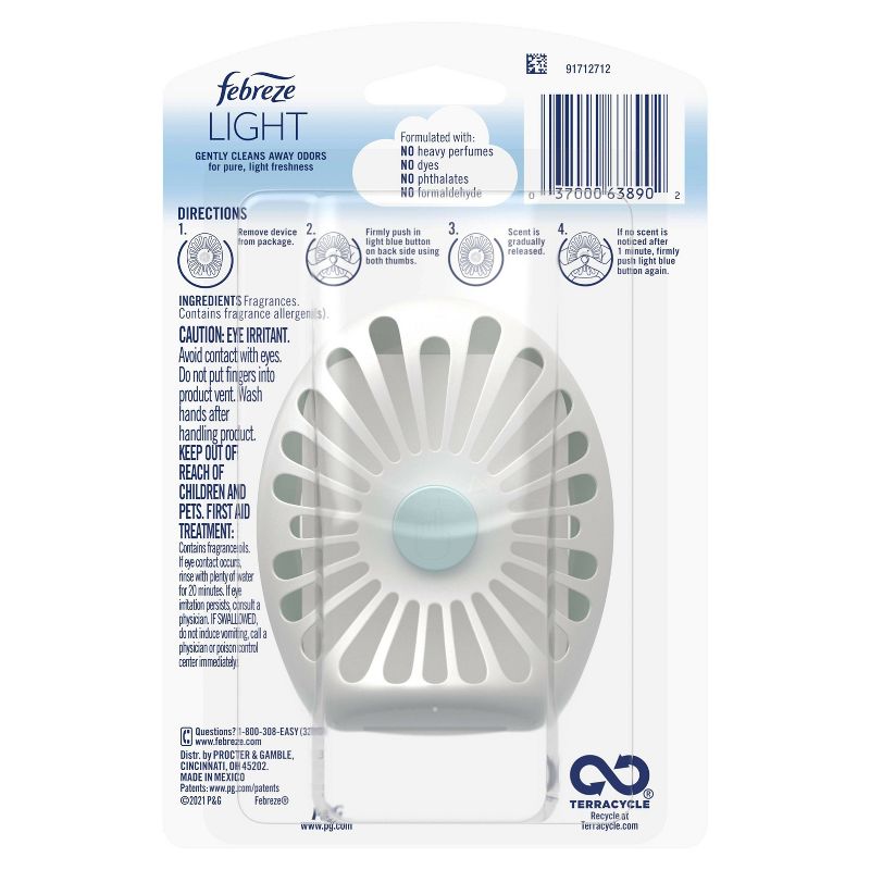 Febreze Light Odor-Eliminating Small Spaces Air Freshener - Bamboo - 1ct