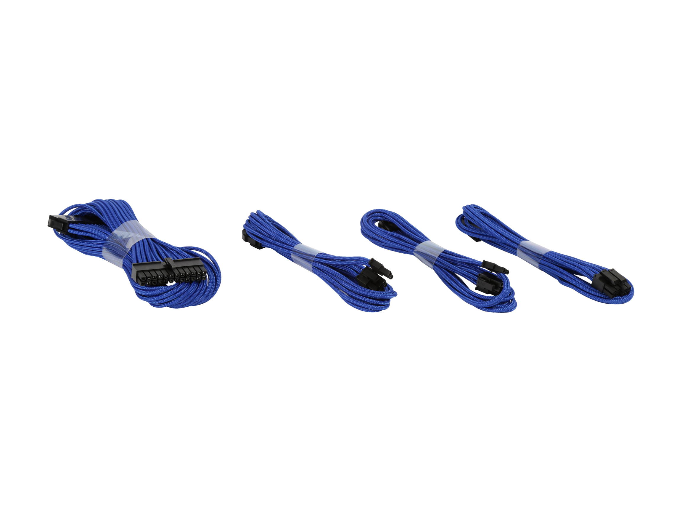 Graphics Card 6+2Pin 8Pin Male to Male Adapter Power Cable for Great Wall Dragon Module Power Supply with Net Cover,Black,about 58cm