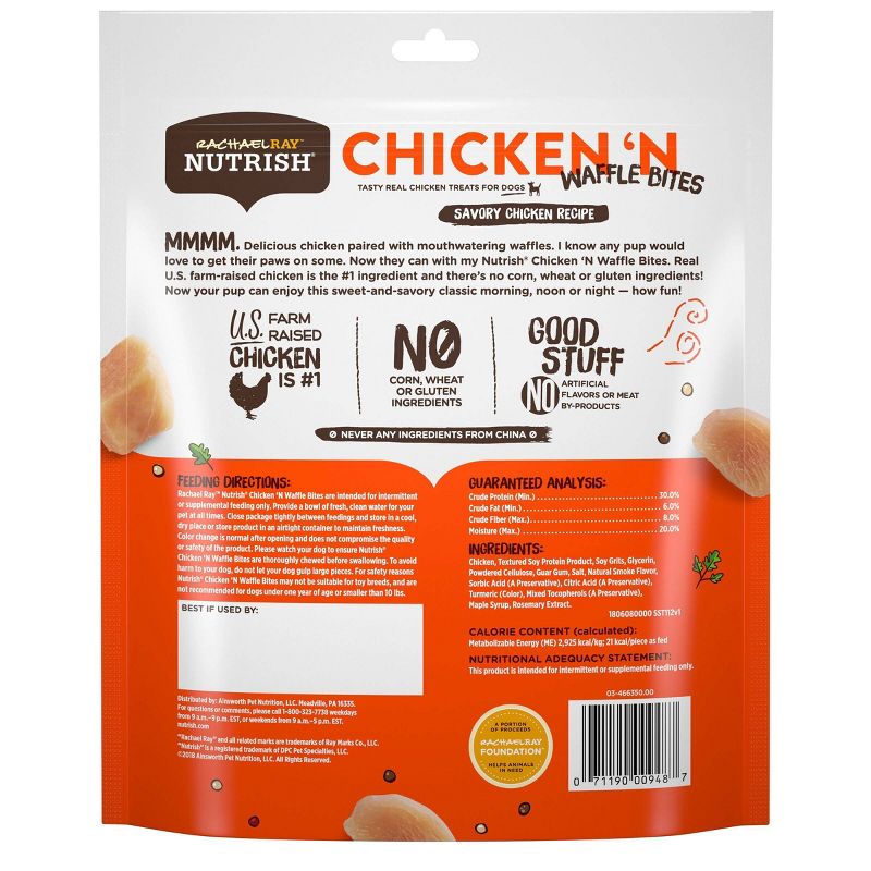 Rachael Ray Nutrish Dog Treats Chicken & Waffles Dog Treats