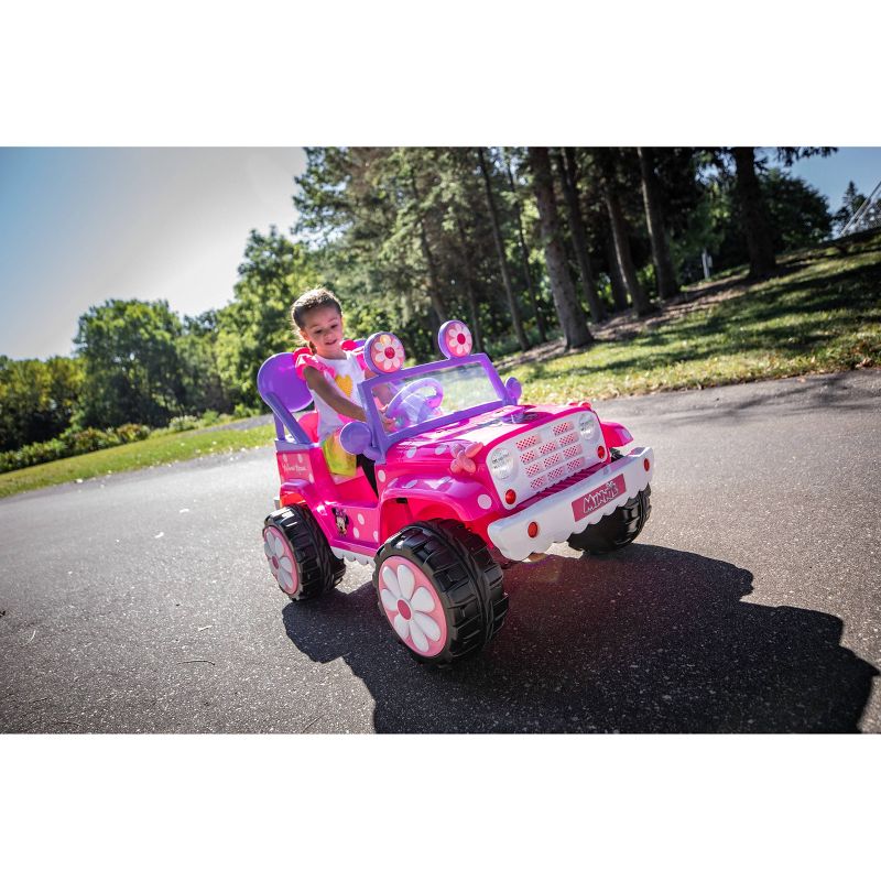 Kid Trax 6V Disney Minnie Mouse Flower Power 4x4 Powered Ride-On - Pink