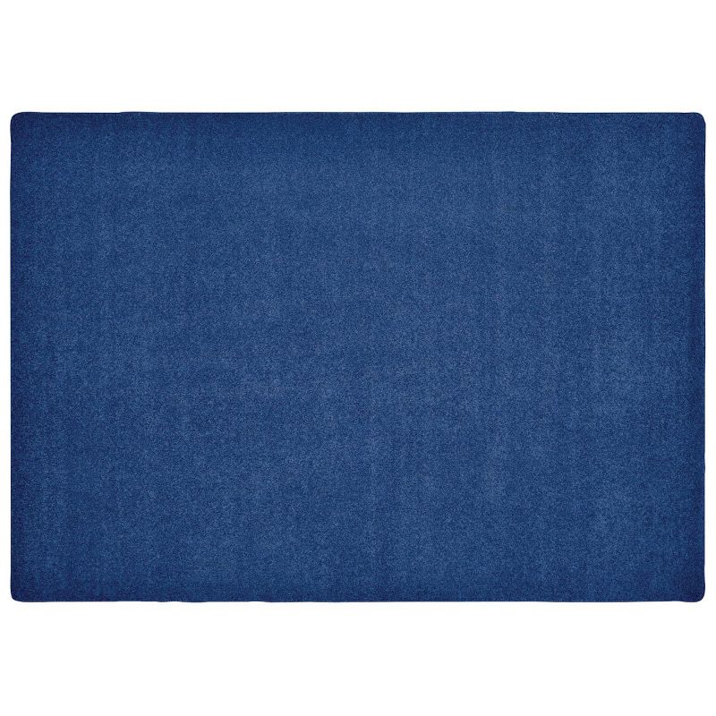 6'x9' Rectangle Woven Solid Accent Rug Blue - Carpets For Kids