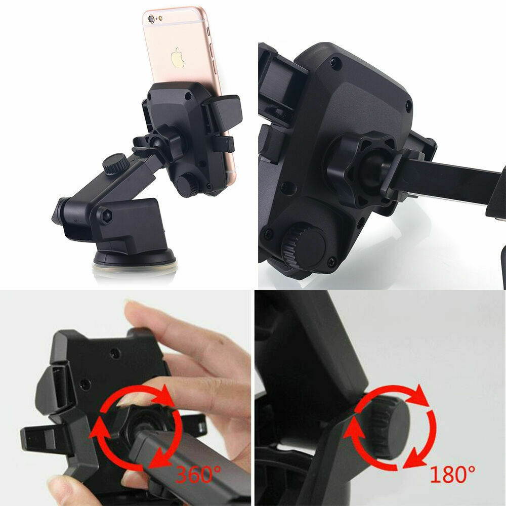 360&deg; Mount Holder Car Windshield Stand For Mobile Cell Phone GPS iPhone