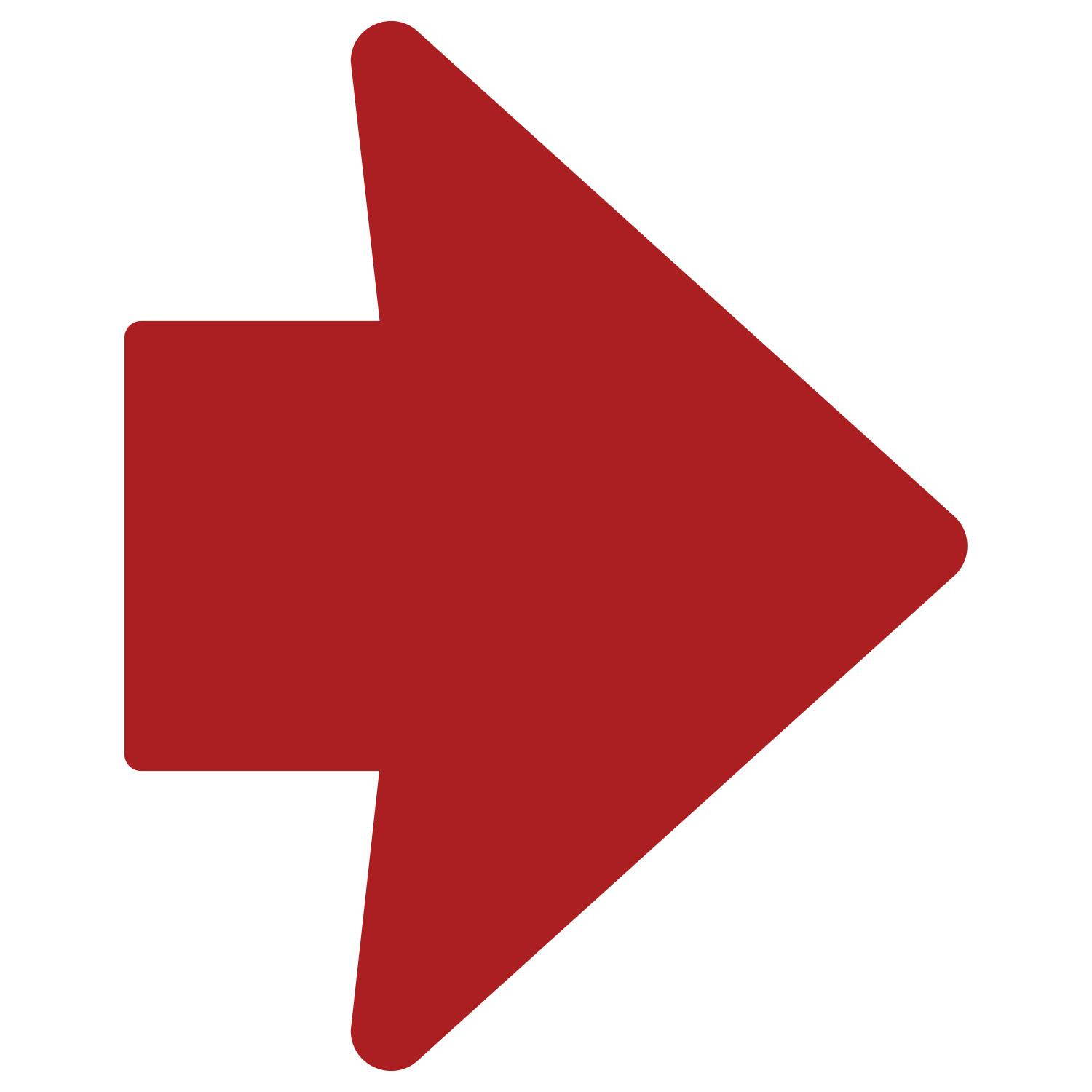 LiteMark 2 Inch X 3 Inch Grey Trail Marker Arrow Decals - Pack of 48