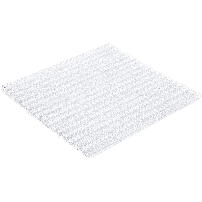 Stockroom Plus 100-Pack White Double Loop Wire Spiral Binding Coils Spines for 60 Sheets, 10.5"x5/16", 3:1 Pitch